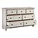 Bethel Dresser, Hidden Drawer - Brushed White  by Homelegance