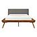 Wrenn Queen Platform Bed - Chestnut & Dark Gray by Homelegance