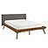 Wrenn Queen Platform Bed - Chestnut & Dark Gray by Homelegance