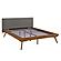 Wrenn Queen Platform Bed - Chestnut & Dark Gray by Homelegance