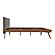 Wrenn Eastern King Platform Bed - Chestnut & Dark Gray by Homelegance