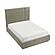 Paola Queen Platform Bed - Forest Green by Homelegance