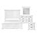 York 4pc Queen Bedroom Set  - White by Homelegance