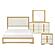 Sterling 4pc Queen Bedroom Set  - Natural & White by Homelegance