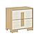 Sterling Nightstand - Natural & White by Homelegance