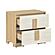 Sterling Nightstand - Natural & White by Homelegance