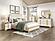 Sterling Full Bed - Natural & White by Homelegance