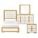 Sterling 4Pc Twin Bedroom Set  - Natural & White by Homelegance