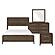 Emmett 4pc Queen Bedroom Set  - Dark Walnut by Homelegance