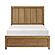 Charlotte  Queen Platform Bed w/Storage Side Rails - Light Brown by Homelegance