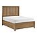 Charlotte  Queen Platform Bed w/Storage Side Rails - Light Brown by Homelegance