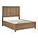 Charlotte  Queen Platform Bed w/Storage Side Rails - Light Brown by Homelegance