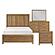Charlotte 4pc Queen Bedroom Set  - Light Brown by Homelegance