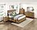 Charlotte  California King Platform Bed w/Storage Side Rails - Light Brown by Homelegance