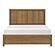 Charlotte  California King Platform Bed w/Storage Side Rails - Light Brown by Homelegance