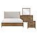 Sonoma 4pc Queen Bedroom Set  - Brown & Light Gray by Homelegance