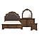 Bridgepoint  4pc Queen Bedroom Set  - Dark Brown by Homelegance