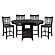 Junipero 5pc Dining Table and 4 Side Chair - Black by Homelegance