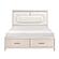 Lunaris  California King Platform Bed w/Footboard Storage - Beige by Homelegance