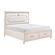 Lunaris  California King Platform Bed w/Footboard Storage - Beige by Homelegance