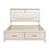 Lunaris  Eastern King Platform Bed w/Footboard Storage - Beige by Homelegance