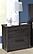 2 Drawer Nightstand Ebony by Innovations