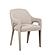 Hokkaido Leather Armchair in Pigeon 614 by J&M Furniture