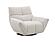 Atlas Swivel Chair in Light Grey by J&M Furniture