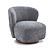 Zola Swivel Chair in Charcoal by J&M Furniture