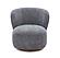 Zola Swivel Chair in Charcoal by J&M Furniture