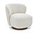 Zola Swivel Chair in Pearl by J&M Furniture