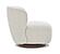 Zola Swivel Chair in Pearl by J&M Furniture