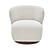 Zola Swivel Chair in Pearl by J&M Furniture