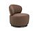 Nubo Swivel Chair in Cognac by J&M Furniture