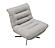Nest Swivel Chair in Light Grey by J&M Furniture