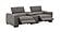 Picasso Loveseat in Truffle with Console by J&M Furniture