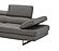 A761 Italian Leather Sectional in Truffle by J&M Furniture