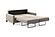 Nico Loveseat Sleeper (Full XL Size) Cloud 09 by Luonto
