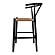 Ventana Counter Stool - Black & Natural by Moe's Home Collection