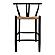 Ventana Counter Stool - Black & Natural by Moe's Home Collection