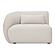 Amelia Left Arm Facing Chair Warm White by Moe's Home Collection