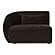 Amelia Left Arm Facing Chair Espresso by Moe's Home Collection