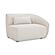 Amelia Right Arm Facing Chair Warm White by Moe's Home Collection