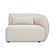 Amelia Right Arm Facing Chair Warm White by Moe's Home Collection
