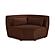 Amelia Corner Chair Chestnut by Moe's Home Collection