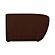 Amelia Left Arm Facing Chaise Chestnut by Moe's Home Collection