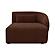 Amelia Right Arm Facing Chaise Chestnut by Moe's Home Collection