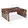 Rosa Coffee Table Rosso Levanto Marble by Moe's Home Collection