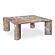 Segment Coffee Table Orange Levante Marble by Moe's Home Collection
