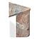 Segment Coffee Table Orange Levante Marble by Moe's Home Collection